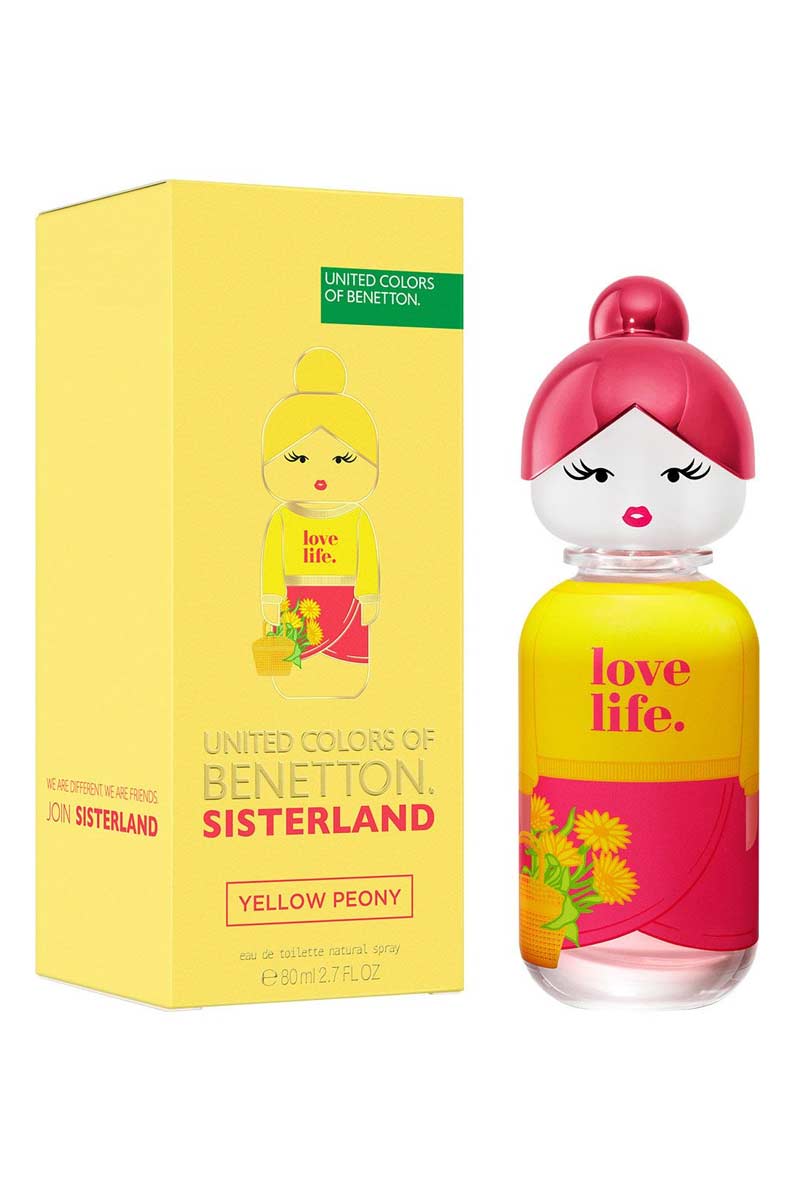Benetton United Colors Of Bentton Sisteland Yellow Peony Eau De Toilette 80 ml