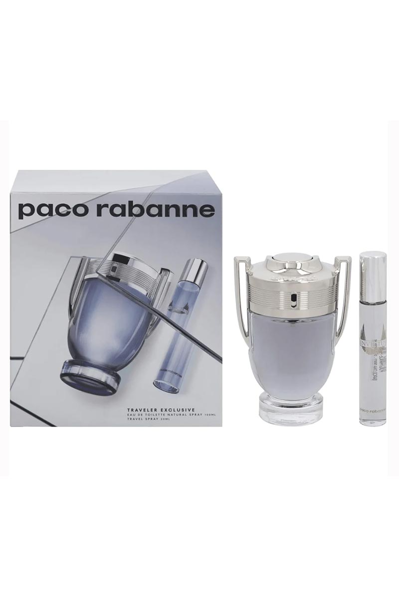 Paco Rabanne Invictus Set Eau de toilette + Eau de toilette viajero