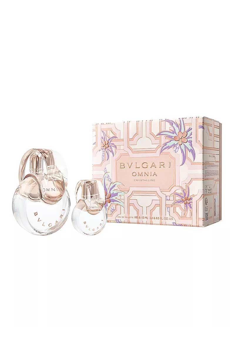 Bvlgari Omnia Crystalline Set Eau De Toilette + mini Eau de Toilette