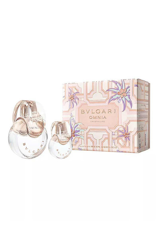 Bvlgari Omnia Crystalline Set Eau De Toilette + mini Eau de Toilette