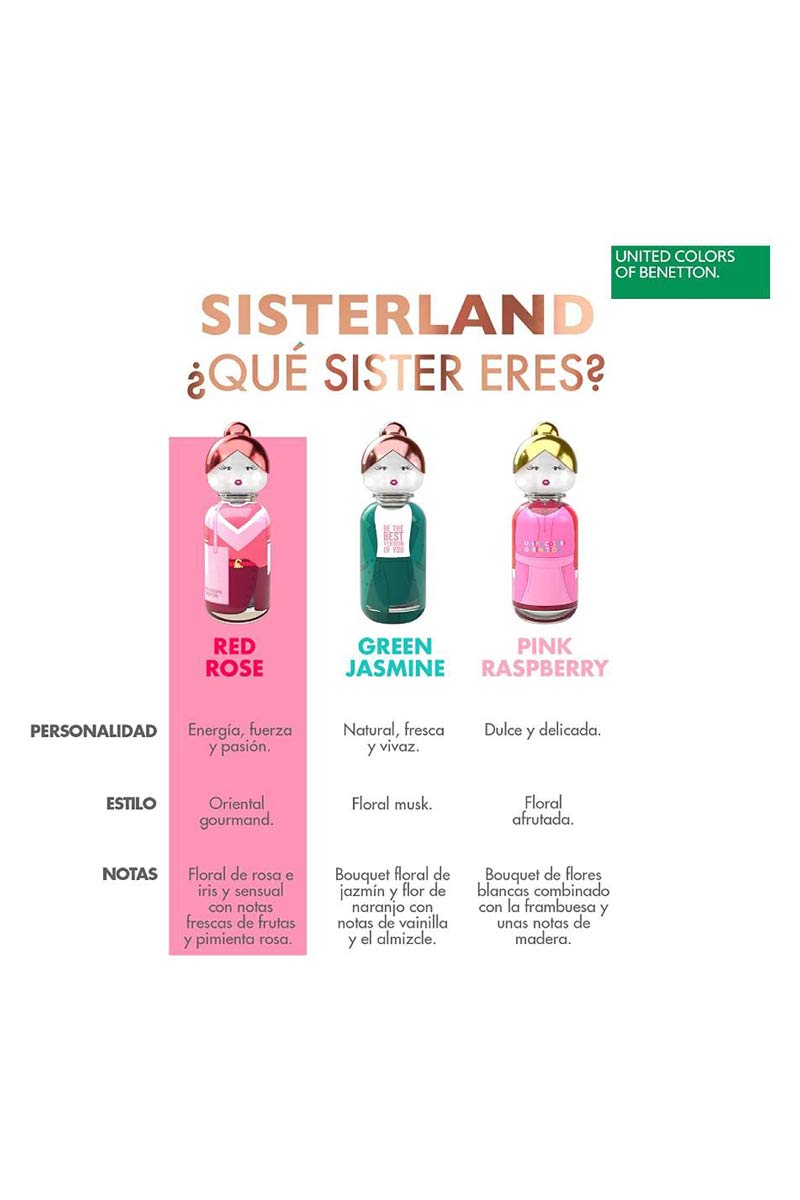 Benetton Colors Of Benetton Sisterland Red Rose Eau de toilette 80 ml