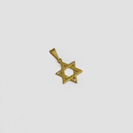 Exclusividades Estrella de David 1.6 cms en oro laminado 18k